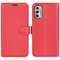 Miniatyrbillede 1 af 2: Klassisk Motorola Moto G Stylus (2022) flip etui - Rød Red