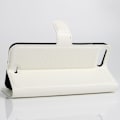 Miniatyrbillede 2 af 2: Davidsen iPhone 7 Plus / 8 Plus Litchi Skin Card Holder Flip Case - Hvid White