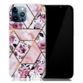 Miniatyrbild 1 av 2: Marmormotiv iPhone 13 Pro skal - Elegant Kakel Med Rosor multifärg