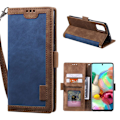 Miniatyrbillede 1 af 2: Surburbian Samsung Galaxy A71 flip etui - Mørkeblå Blue