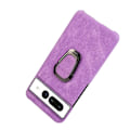Pikkukuva 2 / 2: Iskunkestävä nahkasuojus soikealla jalustalla Google Pixel 7 Pro:lle - Violetti Purple