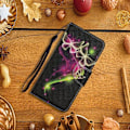 Miniatyrbillede 2 af 2: Wonderland Xiaomi Redmi 9C Flip etui - Gul sommerfugl Black