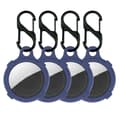 Pikkukuva 2 / 2: 4kpl AirTags silikoni suojus koukulla - Sininen Blue