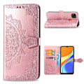 Miniatyrbild 1 av 2: Mandala läder Xiaomi Redmi 9C fodral - Rosa Rosa