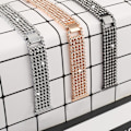 Miniatyrbillede 2 af 2: Fitbit Versa rhinestones décor rustfrit stål urrem - Sort Black