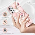 Miniatyrbillede 2 af 2: Marble design Samsung Galaxy A32 cover - Pink Marmor / Blomst Multicolor