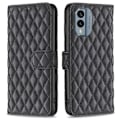 Miniatyrbillede 1 af 2: Rhombus mat Nokia X30 flip etui - Sort Black