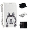 Miniatyrbillede 1 af 2: iPhone Xr flip cover i mønstret læder - Hund Multicolor