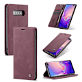 Pikkukuva 1 / 2: suojakoteloME Samsung Galaxy S10 Plus auto-absorbed nahkainen flip suojakotelo - Punainen Red