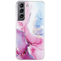 Miniatyrbillede 1 af 2: Marble Samsung Galaxy S22 Etui - Lyserød / Blå Multicolor