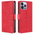 Miniatyrbillede 1 af 2: Croco iPhone 14 Pro cover - Rød Red
