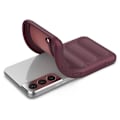Pikkukuva 4 / 6: Pehmeä kahva muotoiltu kuori Samsung Galaxy S22 Plus - Viininpunainen Red