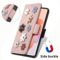 Miniatyrbild 3 av 6: Mjukt läder Xiaomi 12 Lite fodral med blomdekor - Rosa Rosa
