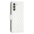 Miniatyrbillede 2 af 2: Rhombus mat Samsung Galaxy S21 FE flip etui - Hvid White