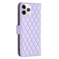 Pikkukuva 2 / 2: Rombuskuvioinen matta läppäkotelo iPhone 11 Pro Max - Violetti Purple