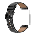 Miniatyrbillede 2 af 5: Amazfit T-Rex 2 urrem i ægte læder med værktøj - Sort Black