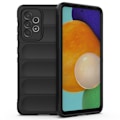 Miniatyrbild 1 av 2: Mjukt greppformat Samsung Galaxy A52s 5G / Samsung Galaxy A52 5G / Samsung Galaxy A52 skal - Svart Svart