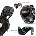 Pikkukuva 4 / 6: 26mm nylon ranneke Garmin kellolle - Musta / Harmaa Black