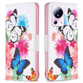 Pikkukuva 1 / 6: Wonderland Xiaomi 13 Lite / Civi 2 Läppäkotelo - Two Butterflies Multicolor