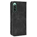 Pikkukuva 2 / 2: Sony Xperia 10 IV moderni nahkainen lompakkokotelo - Musta Black