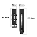 Miniatyrbillede 3 af 6: 22 mm universal urrem i silikone - Hvid White