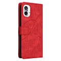 Pikkukuva 2 / 2: Teksturoitu nahkakotelo hihnalla Nothing Phone (1) - Punainen Red