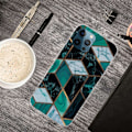 Miniatyrbillede 2 af 2: Marble design iPhone 14 Pro cover - Smaragd Marmor Green