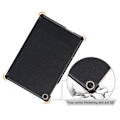 Miniatyrbild 4 av 6: Tri-fold läderfodral för Huawei MatePad T10 - Svart Svart