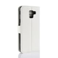 Miniatyrbillede 2 af 2: Samsung Galaxy J6 mobiletui i lædermateriale med Litchi overflade samt magnetisk lukkeklap - Hvid White