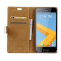 Miniatyrbillede 2 af 2: HTC A9s holdbart læder-etui m. kortholder - Krone og sommerfugl Multicolor