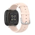 Miniatyrbild 1 av 2: Fitbit Sense 2 / Versa 4 / 3 klockarmband i äkta läder - Rosa Rosa