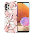 Miniatyrbild 1 av 2: Marmormotiv Samsung Galaxy A32 skal - Rosa Marmor / Blomma multifärg