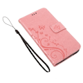 Miniatyrbild 2 av 2: Huawei Honor 8 Lite fjäril läderfodral - Rosa Rosa