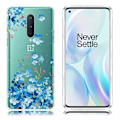 Miniatyrbillede 1 af 2: Deco OnePlus 8 etui - Blå Blomst Blue