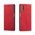 Miniatyrbillede 1 af 2: FORWENW Samsung Galaxy A7 (2018) læder flip etui - Rød Red