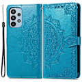 Miniatyrbild 1 av 2: Mandala läder Samsung Galaxy A23 fodral - Blå Blå