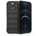 Miniatyrbillede 1 af 2: iPhone 12 Pro Max 6,7 tommer fleksibelt telefonbeskyttelsesetui, anti-fald robust bagside cover - Sort Black