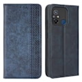 Miniatyrbillede 1 af 2: Bofink Vintage Xiaomi Poco C55 / Redmi 11a / 12c Læder Etui - Blå Blue