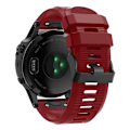 Miniatyrbillede 1 af 2: Garmin Fenix 5X Plus silikoneurrem - rød Red