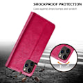 Miniatyrbillede 2 af 2: LC.IMEEKE iPhone 12 Pro Max flip etui - Rød Red