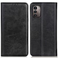 Miniatyrbillede 1 af 2: Nokia G11 / Nokia G21 flip etui i ægte læder med pung – Sort Black