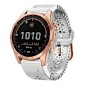 Miniatyrbild 3 av 4: Silikonarmband med blommönster för Garmin-klocka - Vit Vit
