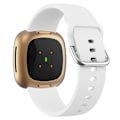 Miniatyrbild 1 av 2: Fitbit Sense 2 / Versa 4 enkelt klockarmband i silikon - Vit Vit