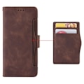 Miniatyrbillede 6 af 6: Stilfuldt Læder Etui med Pung til Samsung Galaxy A54 - Brun Brown