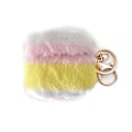 Miniatyrbillede 1 af 2: AirPods 3 farverigt etui i imiteret pels med spænde - Lyserød / Gul / Hvid Multicolor
