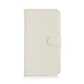 Pikkukuva 1 / 2: Lg K10 Litsi Pintainen Nahkakotelo Lompakko Standillä - Valkoinen White