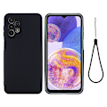 Miniatyrbillede 1 af 2: Matte Liquid Samsung Galaxy A23 silikone cover - Sort Black
