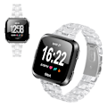 Pikkukuva 1 / 2: Fitbit Versa 2 / Versa Lite hartsikellon ranneke - Läpinäkyvä Transparent