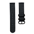 Miniatyrbillede 1 af 2: 18 mm universal nylon-urrem - Sort Black