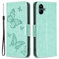 Miniatyrbillede 1 af 2: Sommerfugl Samsung Galaxy A04 Flip Etui - Grøn Green